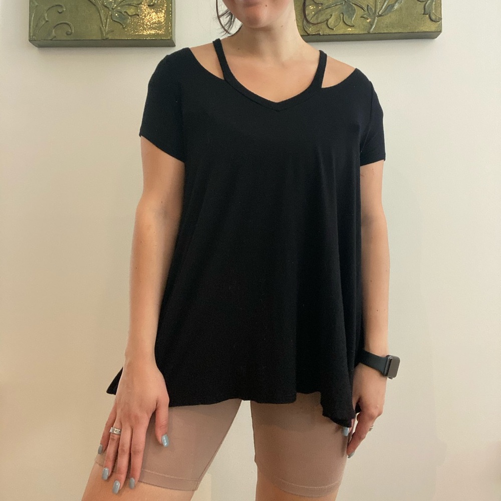 Black Flowy Boutique Top